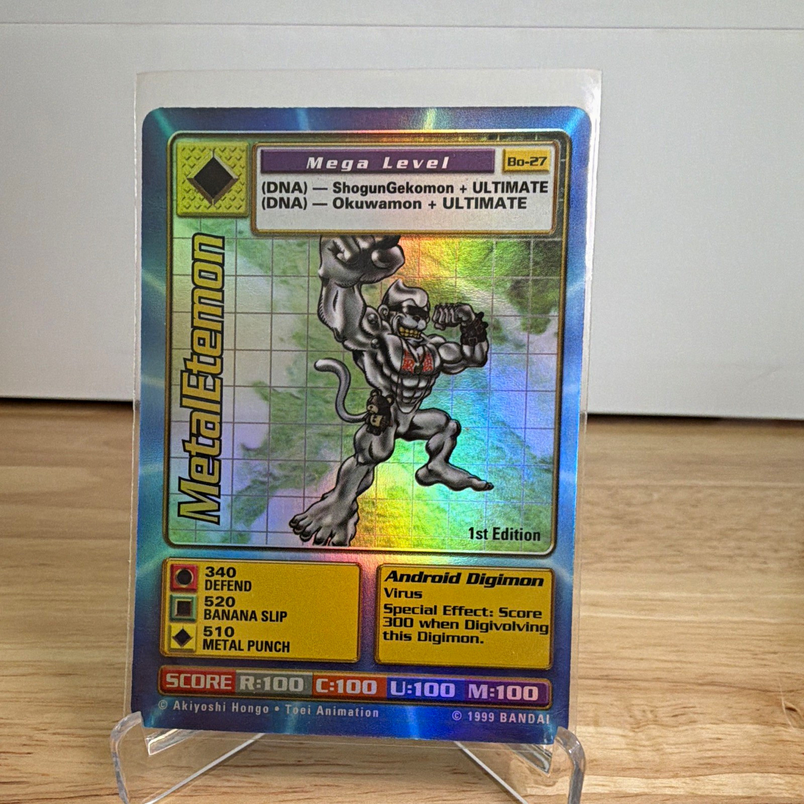 Bandai Digimon 1999 MetalEtemon Bo-27 Digital Monsters English 1st Edition