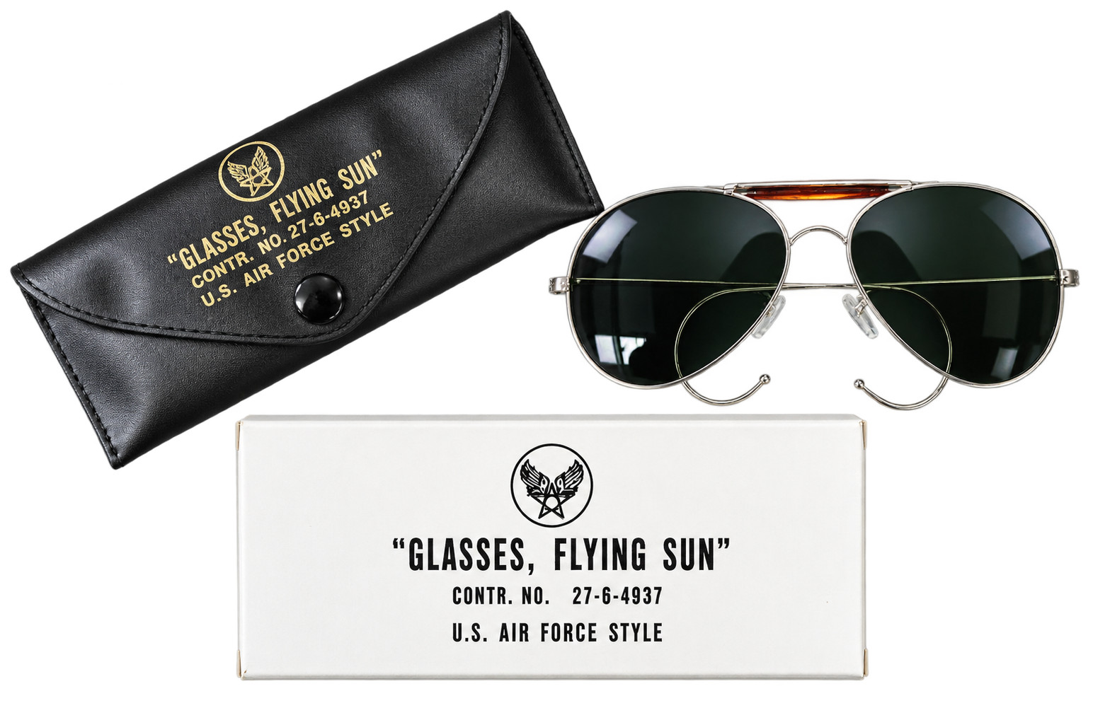 PILOT'S FLYING SUNGLASSES W/CARRYING CASE