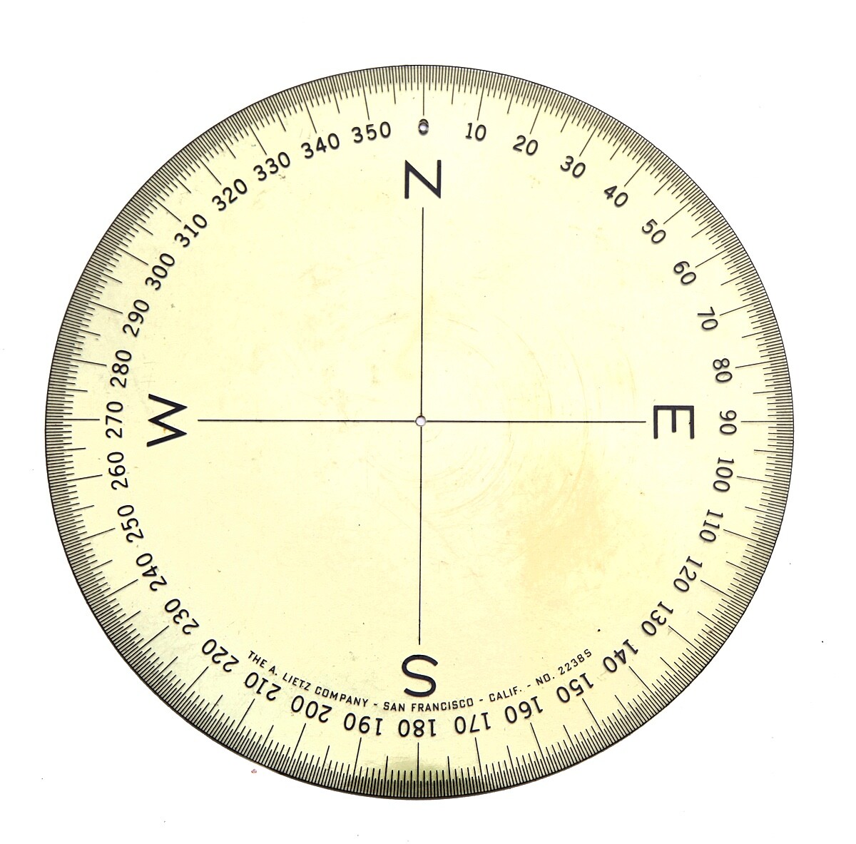 Vintage A. Lietz Company Circular Navigational Tool
