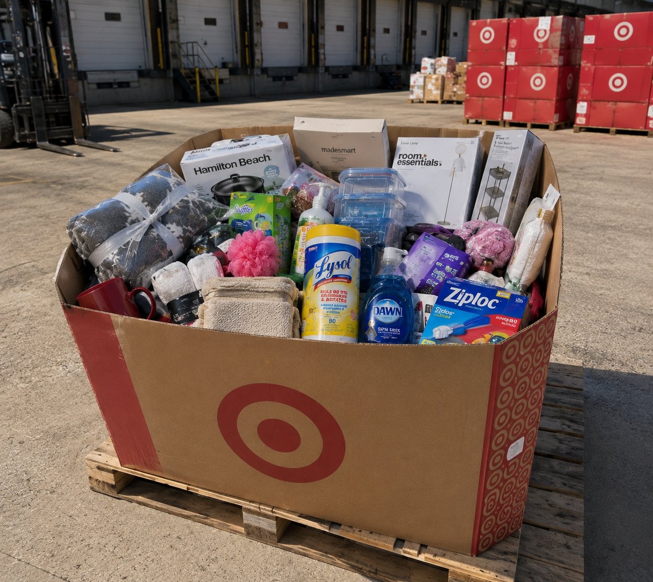 surprise box liquidation lot cleaning supplies retail shelf pulls assortment