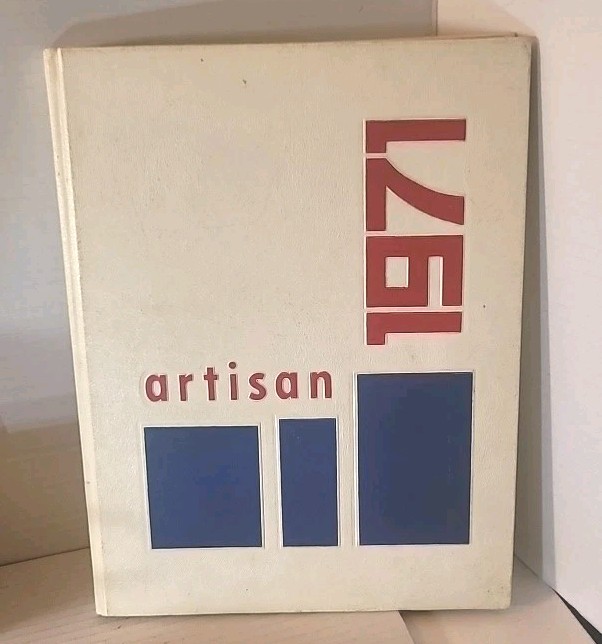 1971 Central Hower High School Yearbook Akron Ohio Artisan Annual NO SIGNATURES