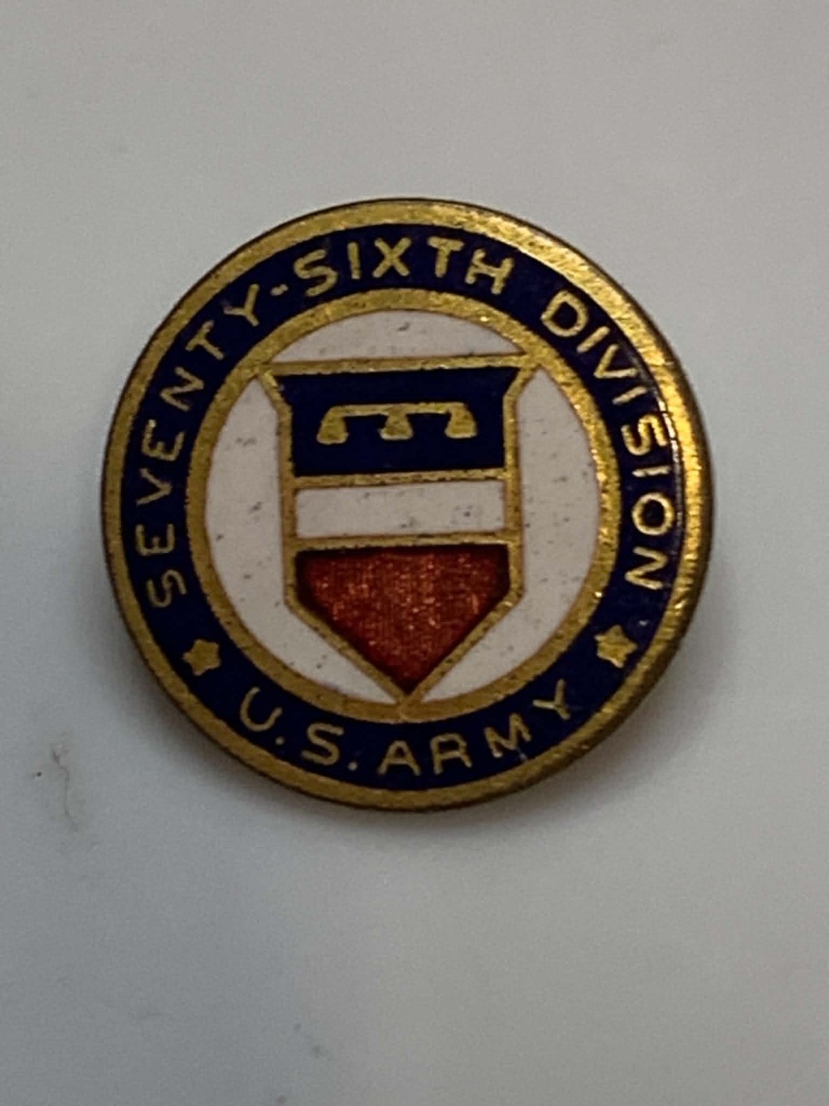 Original WW1 US Army 76th Division Veteran's Pin
