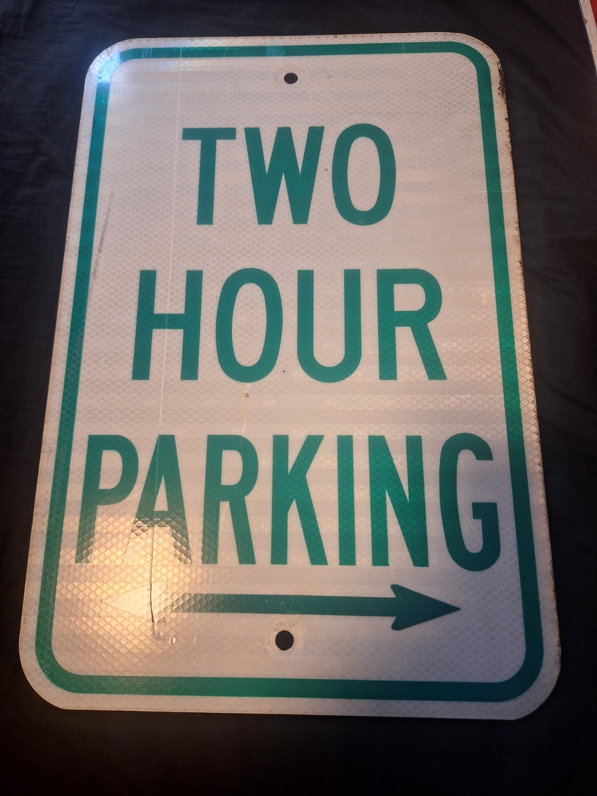 2 HOUR PARKING -retired & AUTHENTIC-