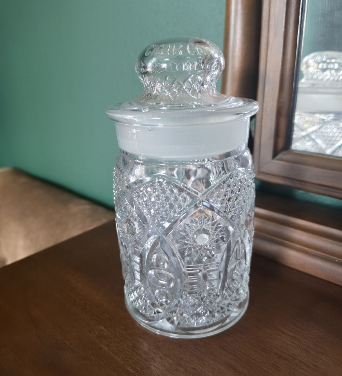 F.R. Rice Mercantile Cigar Co. Humidor Jar With Original Lid