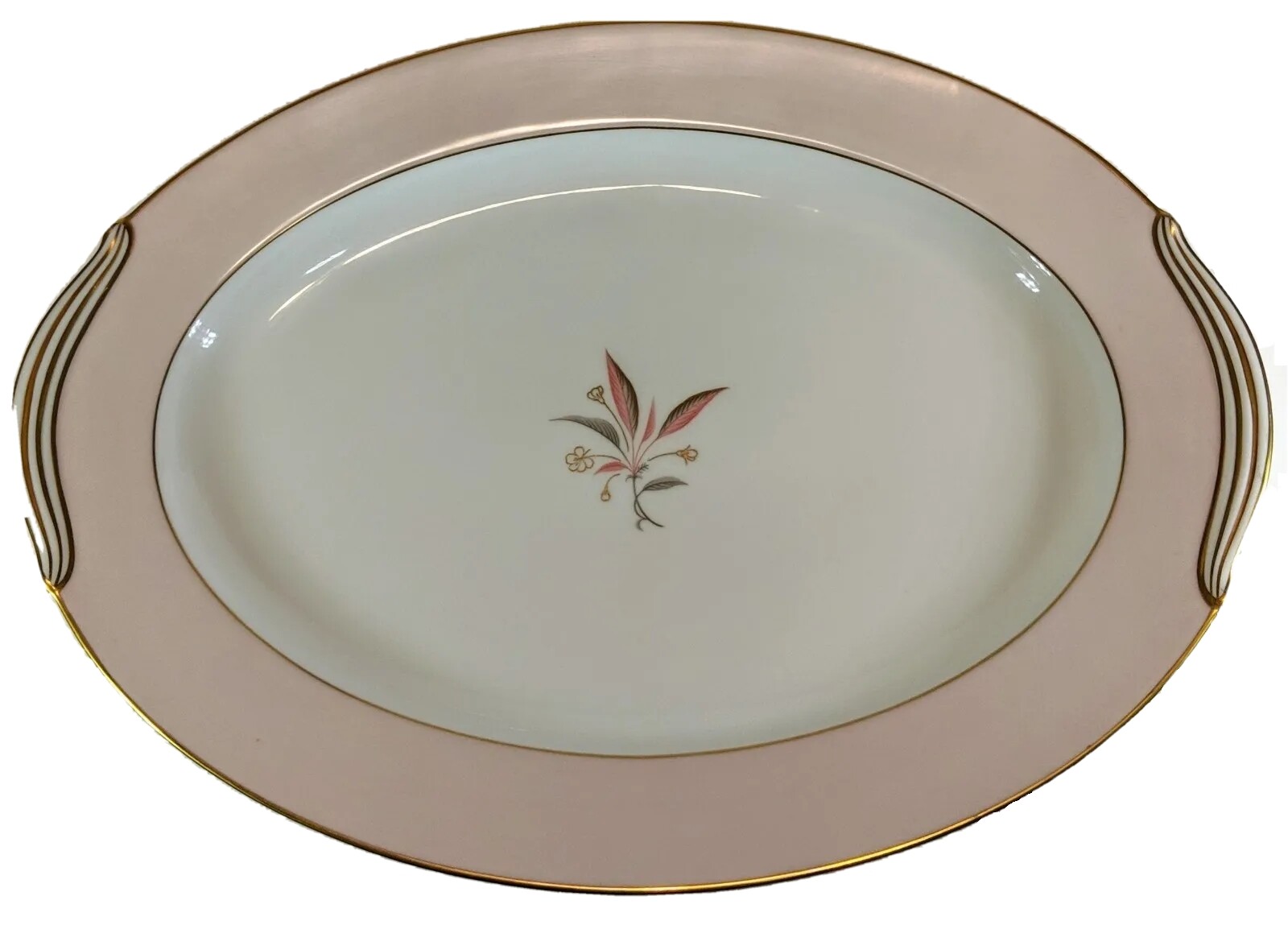 Mid Century Vintage Noritake Platter Chantilly Pink Floral 16\