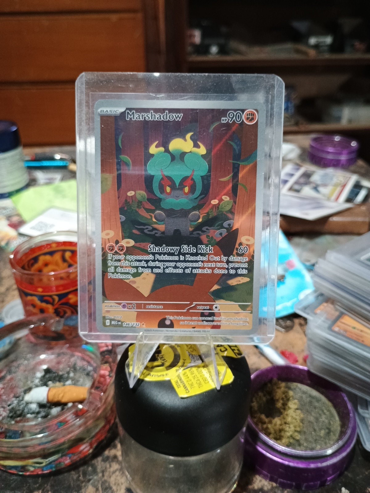 Pokémon TCG Marshadow Illustration Rare Full Art Mega Evolutions 146/132 NM