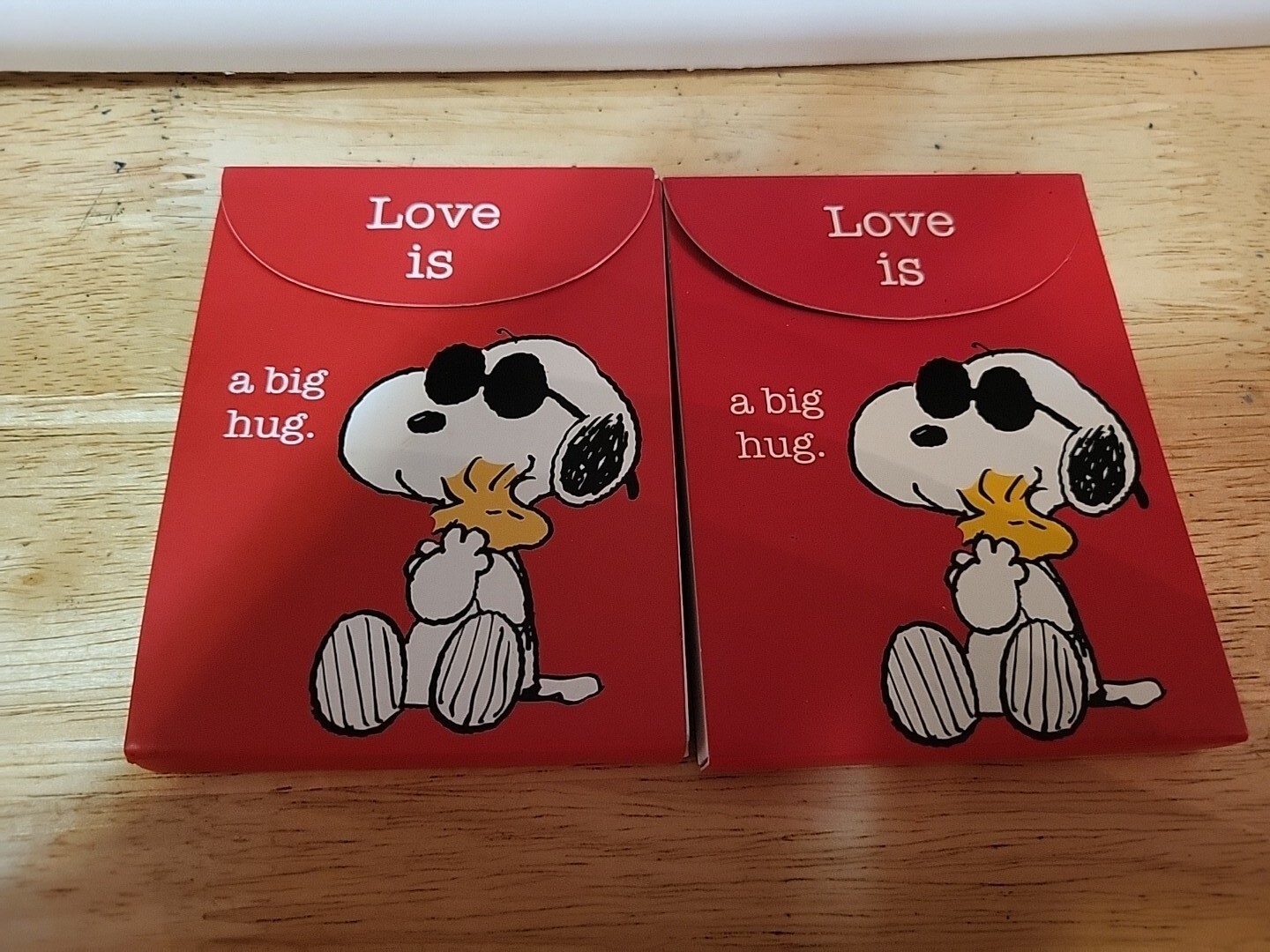 Two Vintage Peanuts Note Pad Tablet Snoopy LOVE IS A BIG HUG GraphiqueBrand