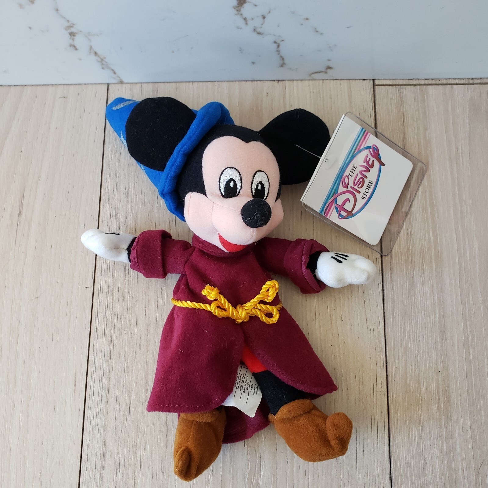 VTG Disneyland Parks Mickey Plush Red Fantasia Sorcerer Disney Toy 10\