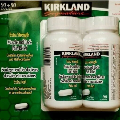 KIRKLAND Extra Strength MUSCLE And BACK Pain Relief (2X90) 180 CAPLETS EXP 2029