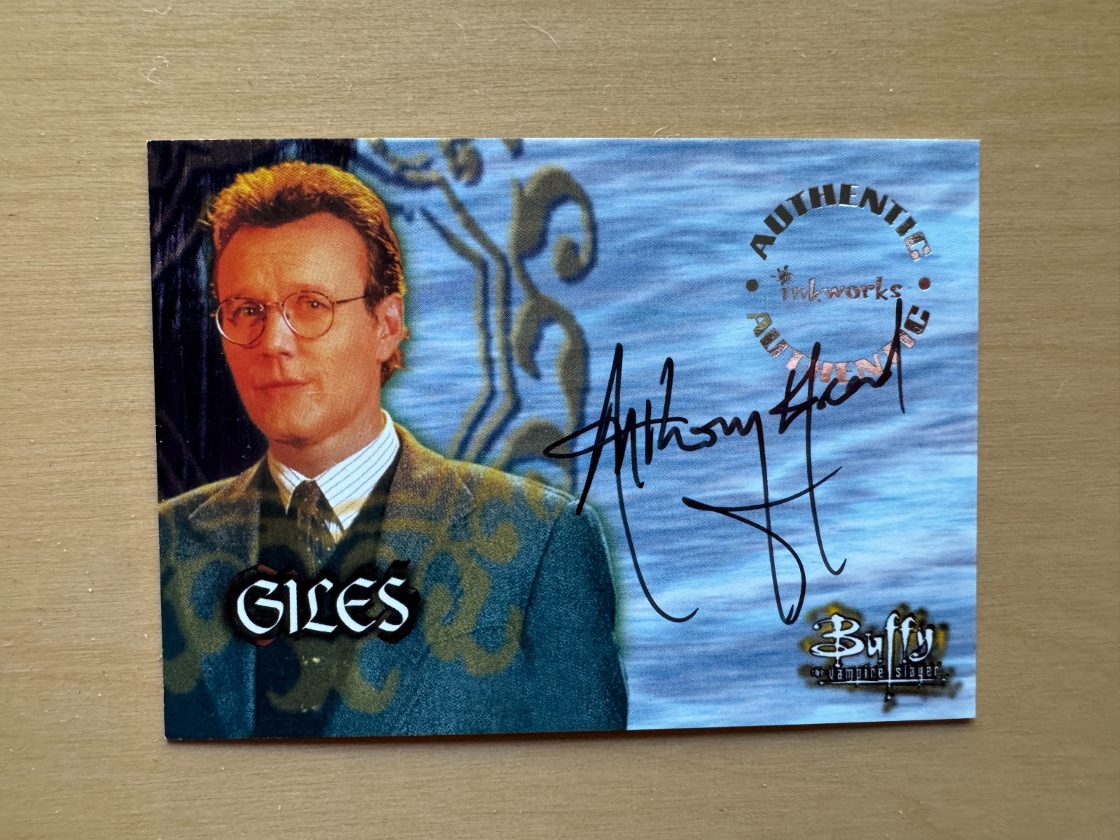 1999 Buffy The Vampire Slayer Season 2 AUTOGRAPH A6 Anthony Stewart Head / Giles