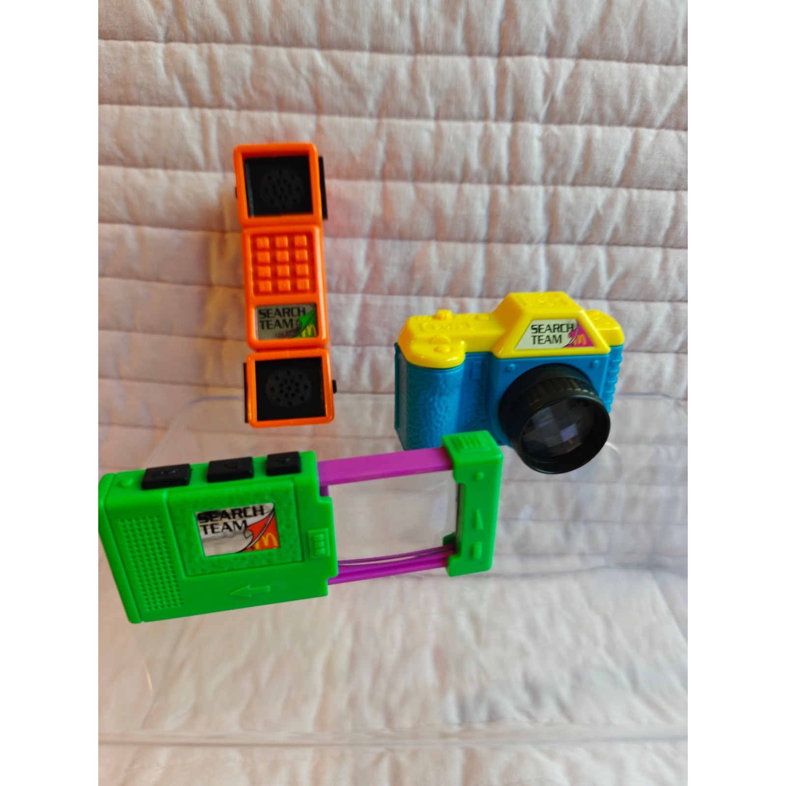 Vintage 1991 McDonald\'s Happy Meal Search Team Pretend Play Toys Lot of 3