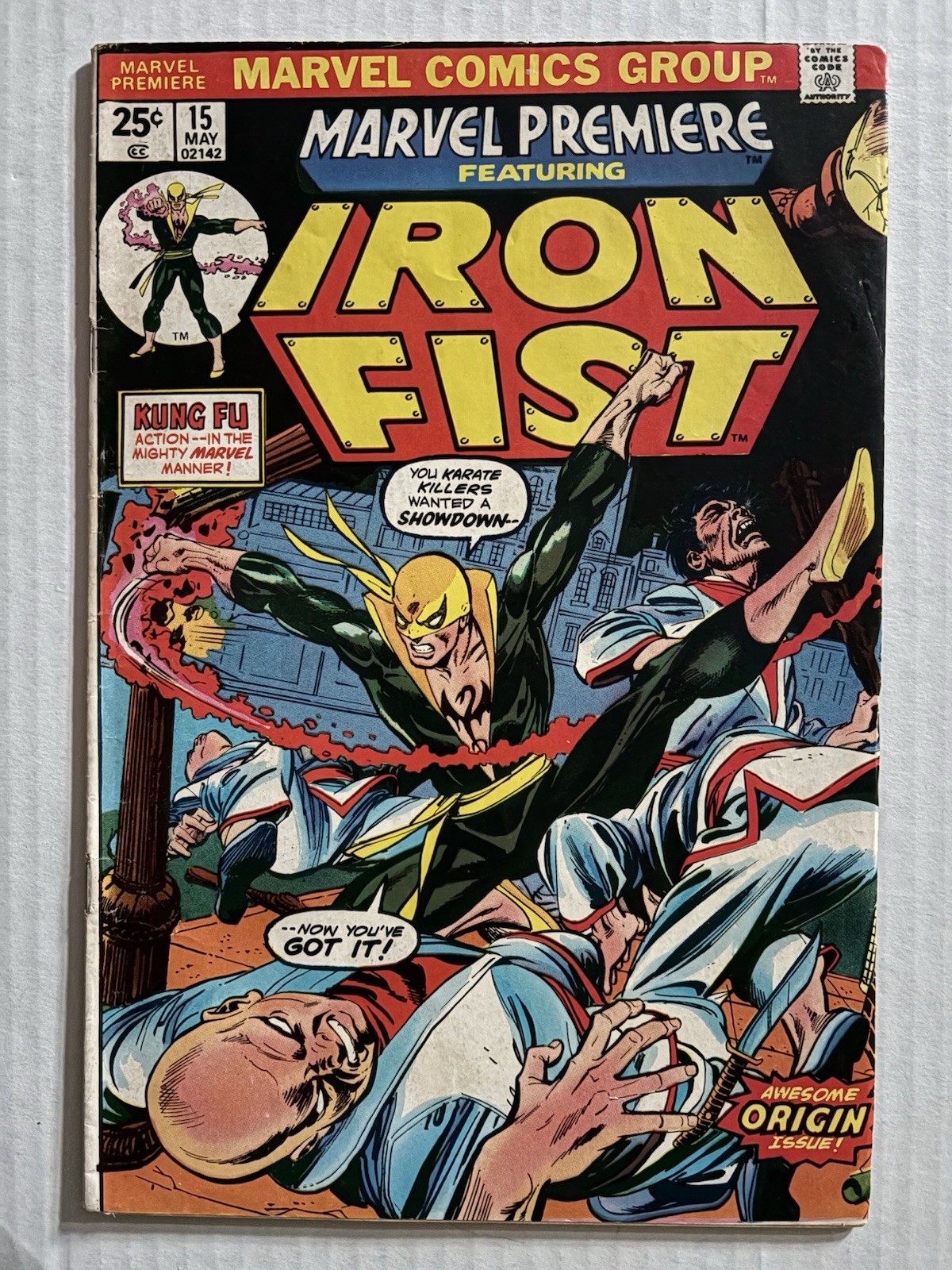 Marvel Premiere #15 May 1974 Origin/1st App. of Iron Fist Bronze Fine (6.0)