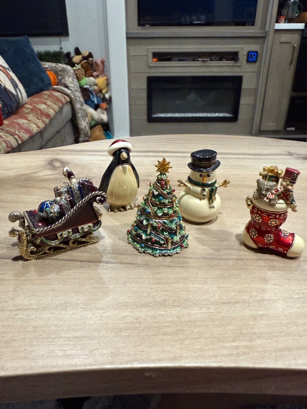 monet christmas trinket 5 piece set