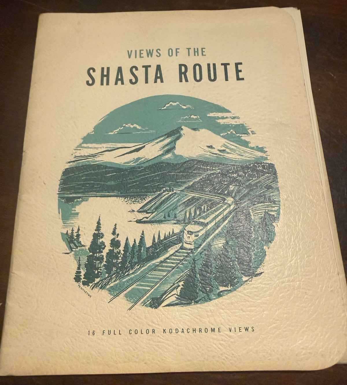 1950 Alex Dulfer Southern Pacific Shasta Route 16 Kodachrome Prints Complete