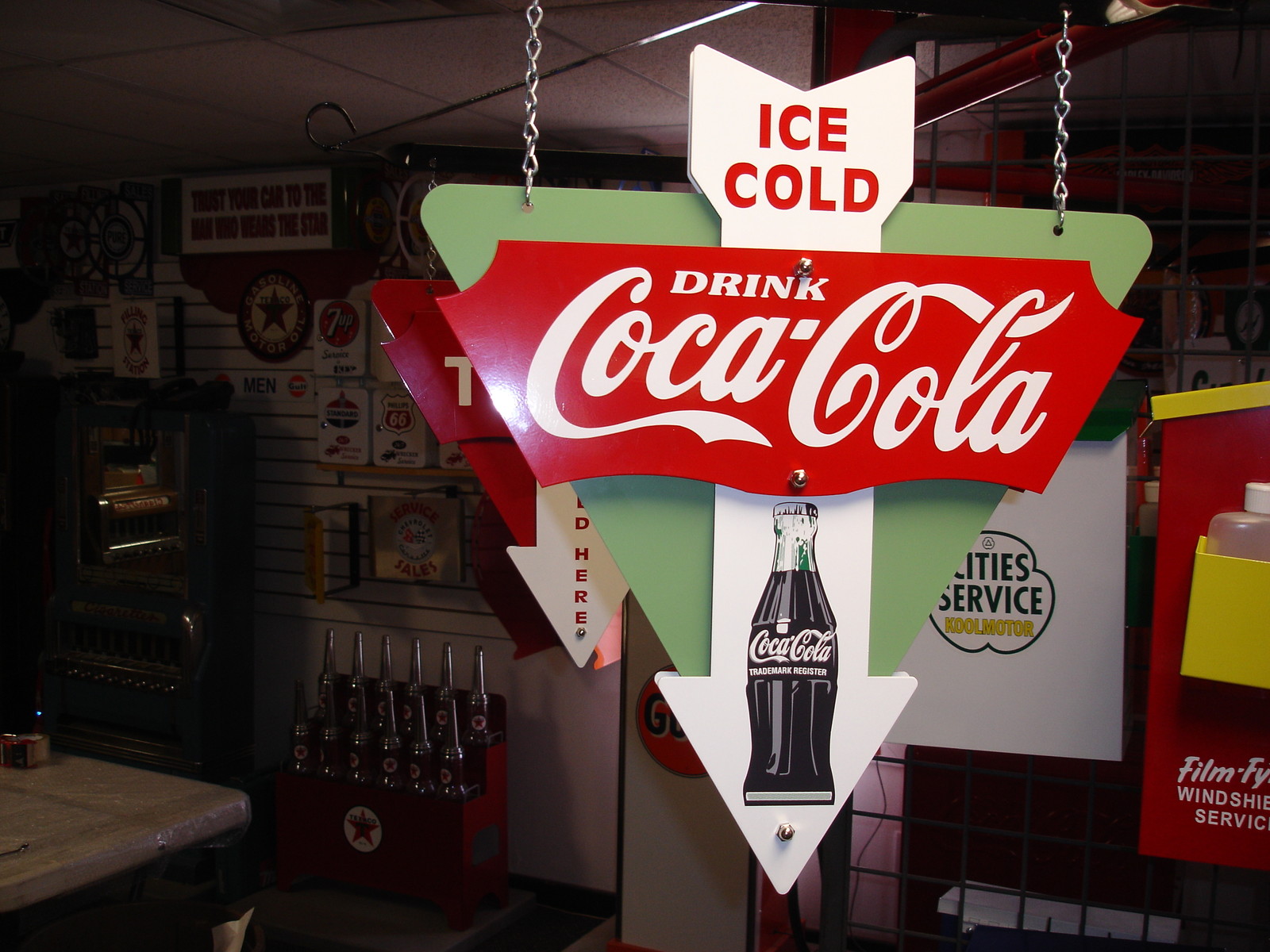 COCA-COLA 1940S 1950S 1960S BOTTLE STYLE NOSTALGIC 3-D ADVERTISING SIGN