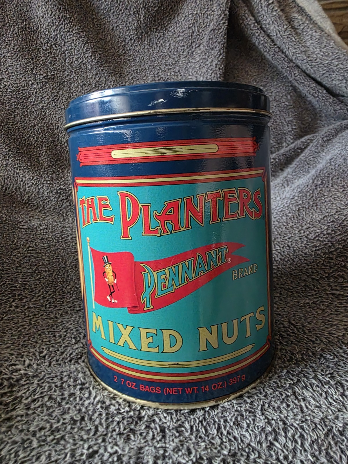 Collectable 1989-The Planters Mr.Peanut Mixed Nuts Tin Limited Edition 