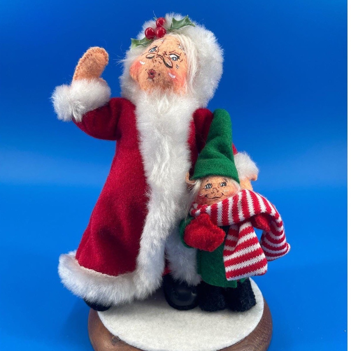 Annalee Santa and Elf Figure Red Green 7\