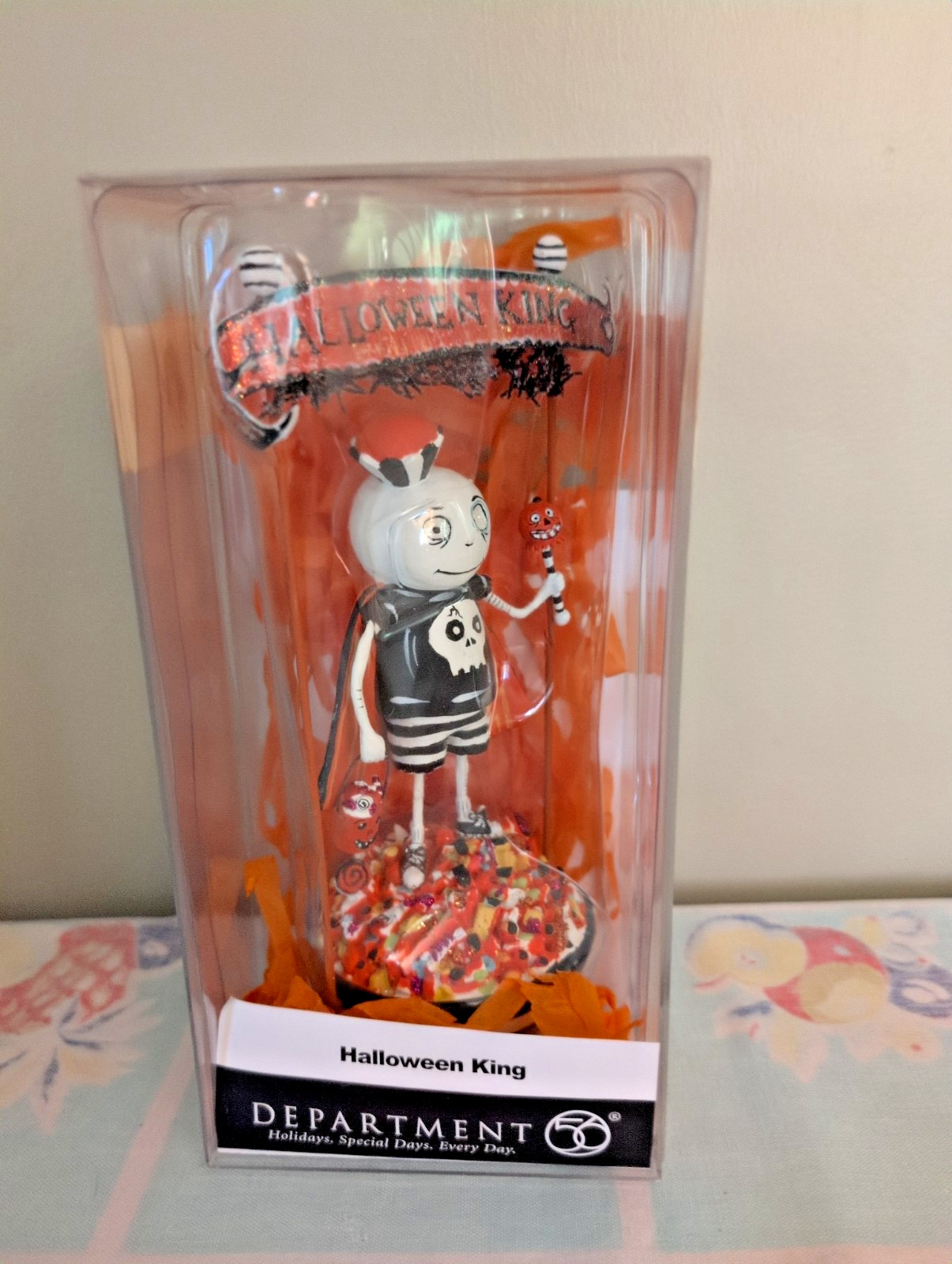 New Halloween King Skeleton Figurine Glitterville Big Top Halloween dept 56🎃