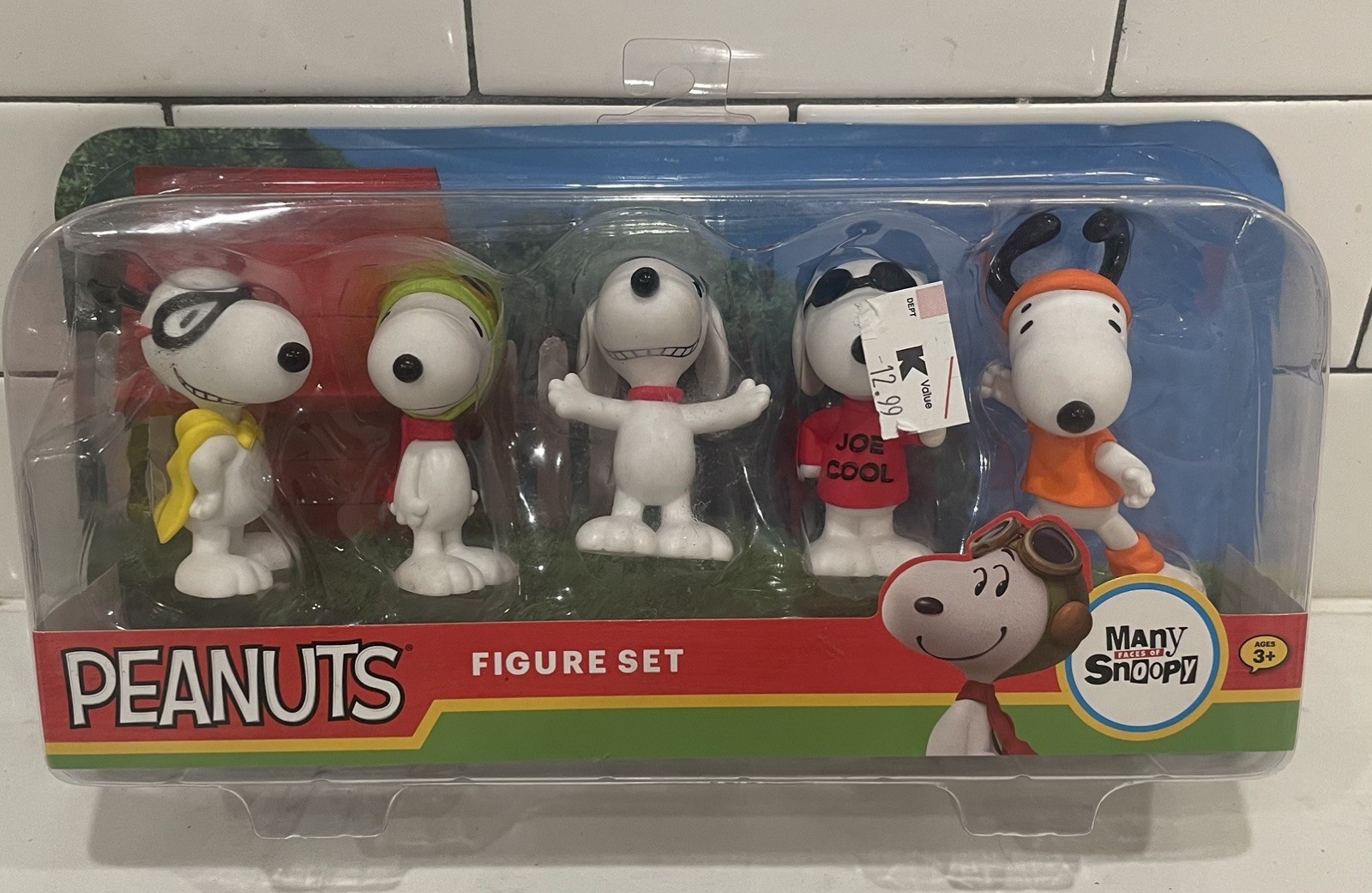 New Peanuts MANY FACES OF SNOOPY 2016 Figure Set Just Play Joe Cool Ace Marvel