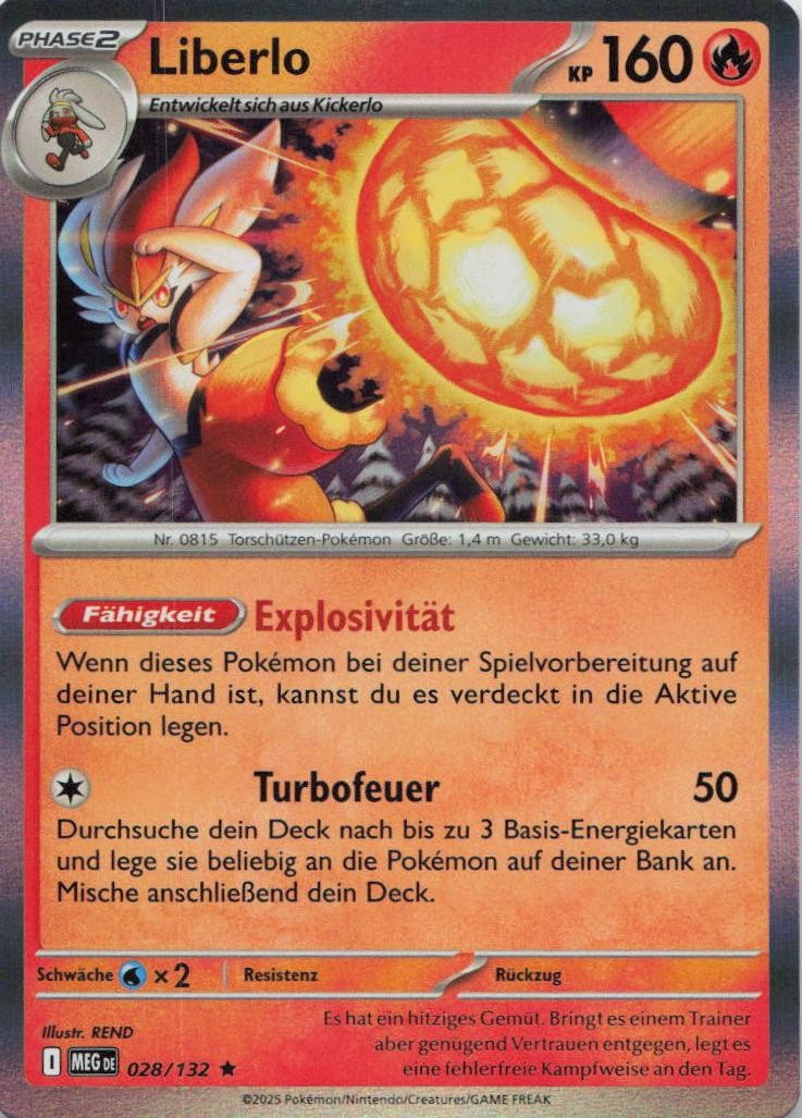 Pokemon Liberlo Mega Evolutions #28 NM DE