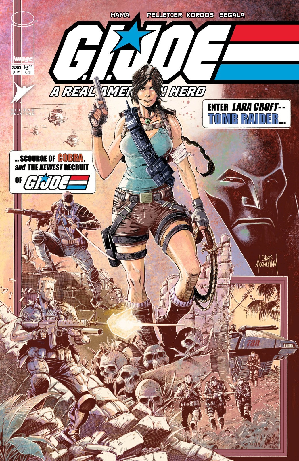 GI Joe A Real American Hero #330 Second Printing Lara Croft Tomb Raider
