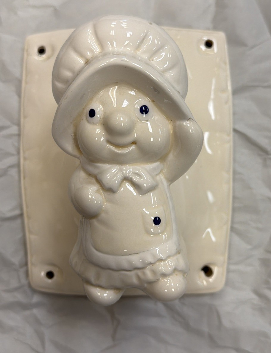 Vintage Wall Decoration 70s Pillsbury Doughgirl Poppie Fresh Baker 7 X 5 Inch