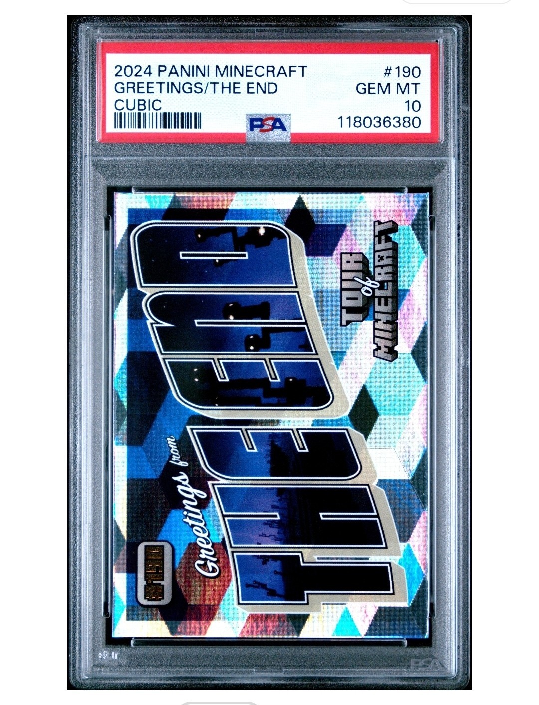 2024 Panini Minecraft THE END Cubic PSA 10 POP: 1