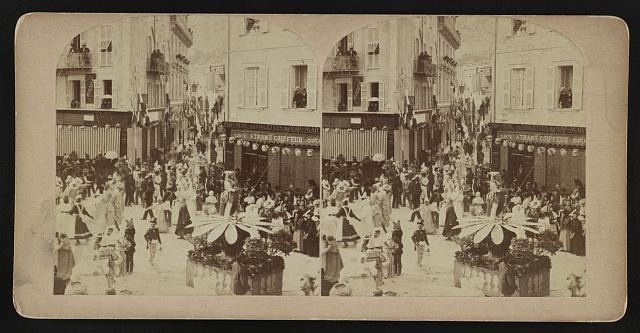 Menton France 1890s Town Festival Alfred Tramu Parfumeur Shop Costumes