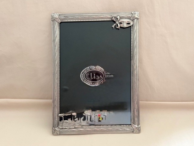 ELIAS Frame Sterling Silver & Pewter 1992 Mardi Gras River Boat VINTAGE RARE