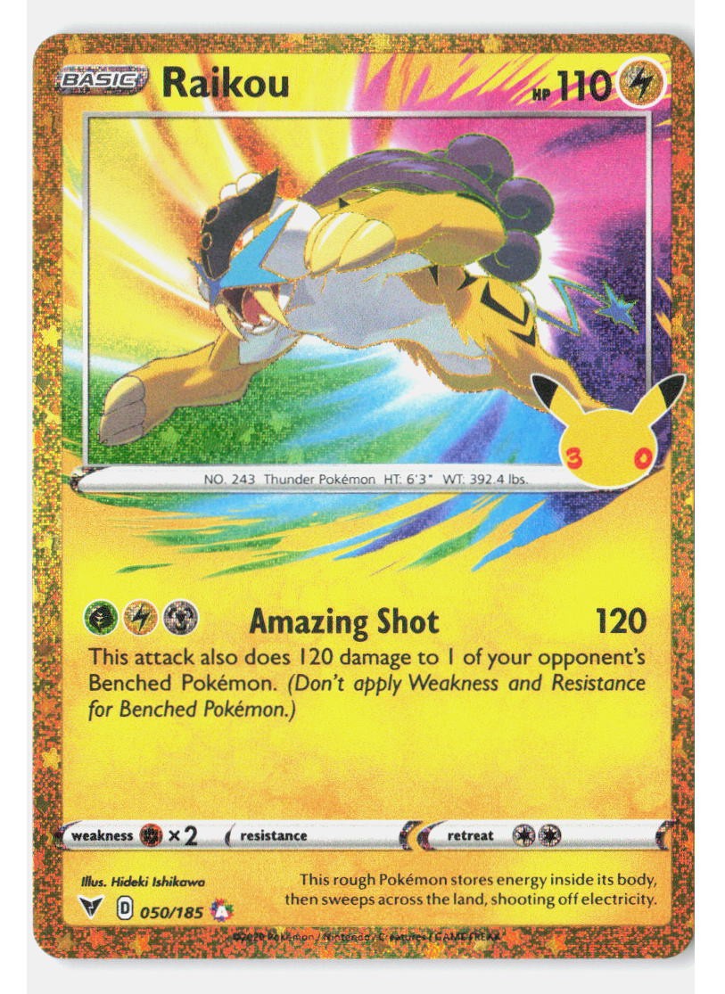 Raikou Holofoil[30C - 050/185] (NM) Pokemon
