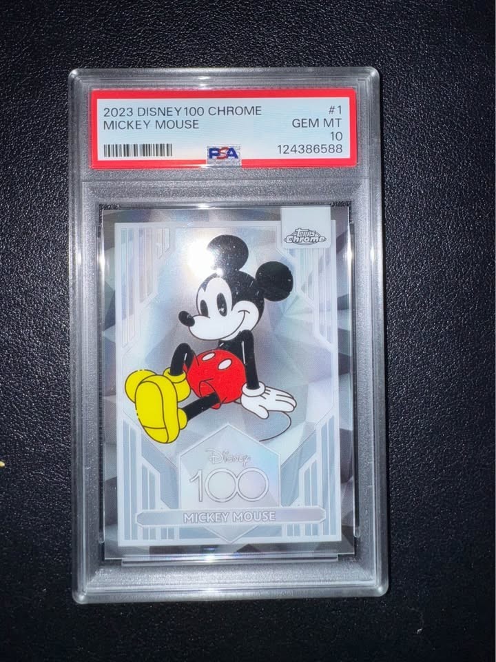 2023 Topps Chrome Disney 100 Mickey Mouse PSA 10 #1  GEM MINT