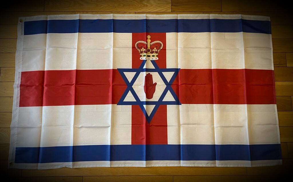 NEW Ulster Israel Friendship Flag Northern Ireland UK