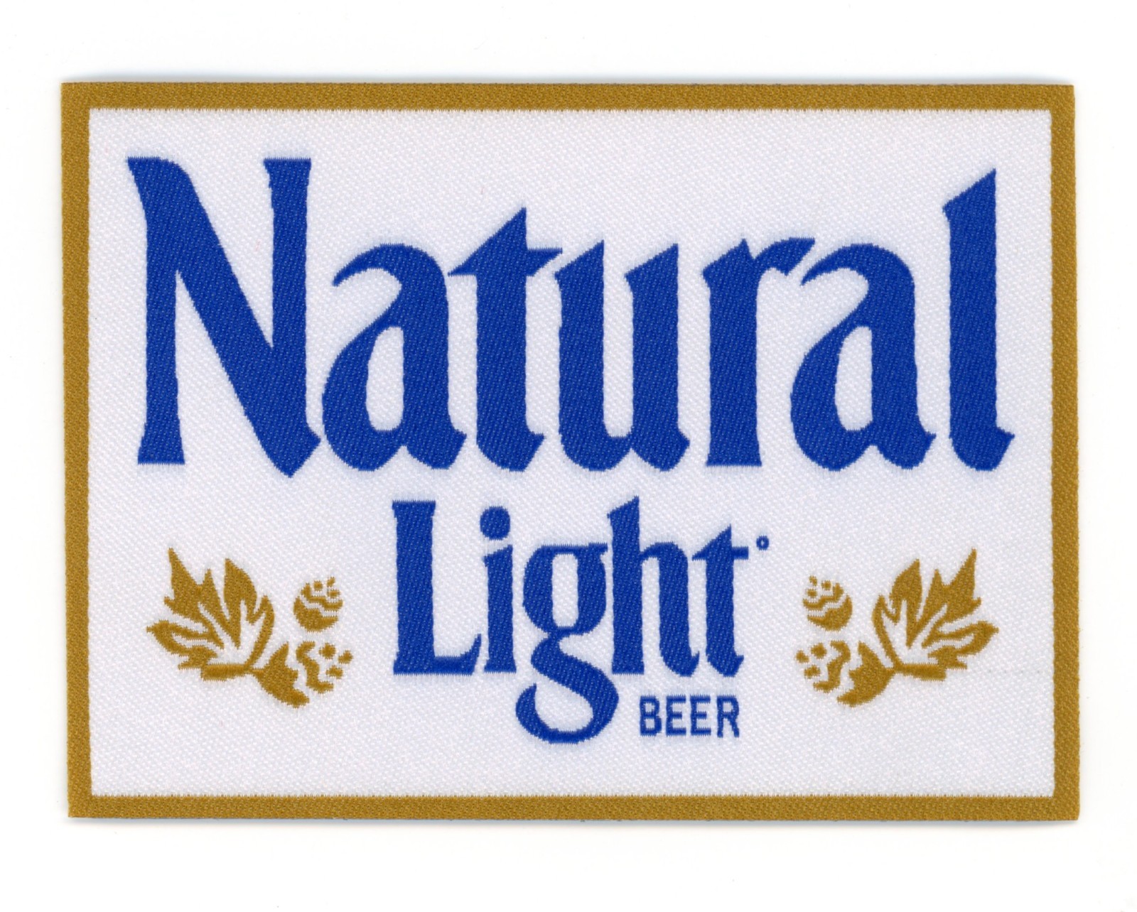 Natural Light Beer Patch – Vintage Brewery Logo Embroidered Iron-On Sew-On Retro