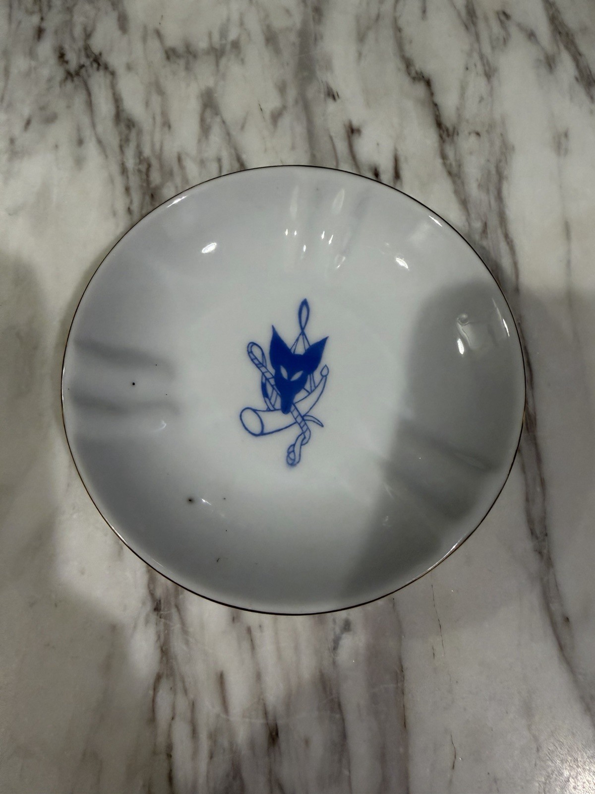Vintage Blue Fox Restaurant San Francisco Ashtray Plate Trinket Dish 4.5