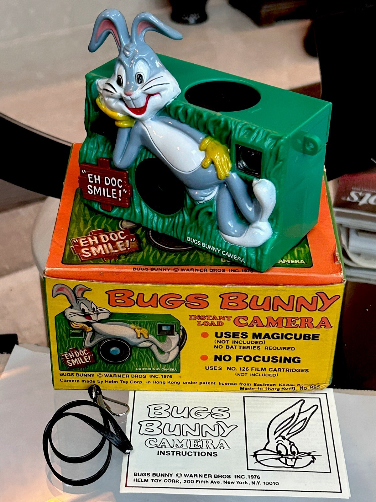 Vintage BUGS BUNNY CAMERA WARNER BROTHERS 1976, HONG KONG, New Old Stock EX+++