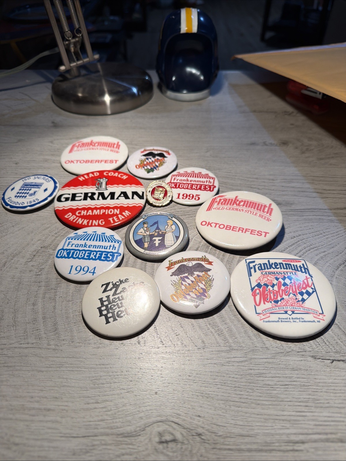 VTG Lot (12) Frankenmuth Beer Oktoberfest Beer Pins Michigan