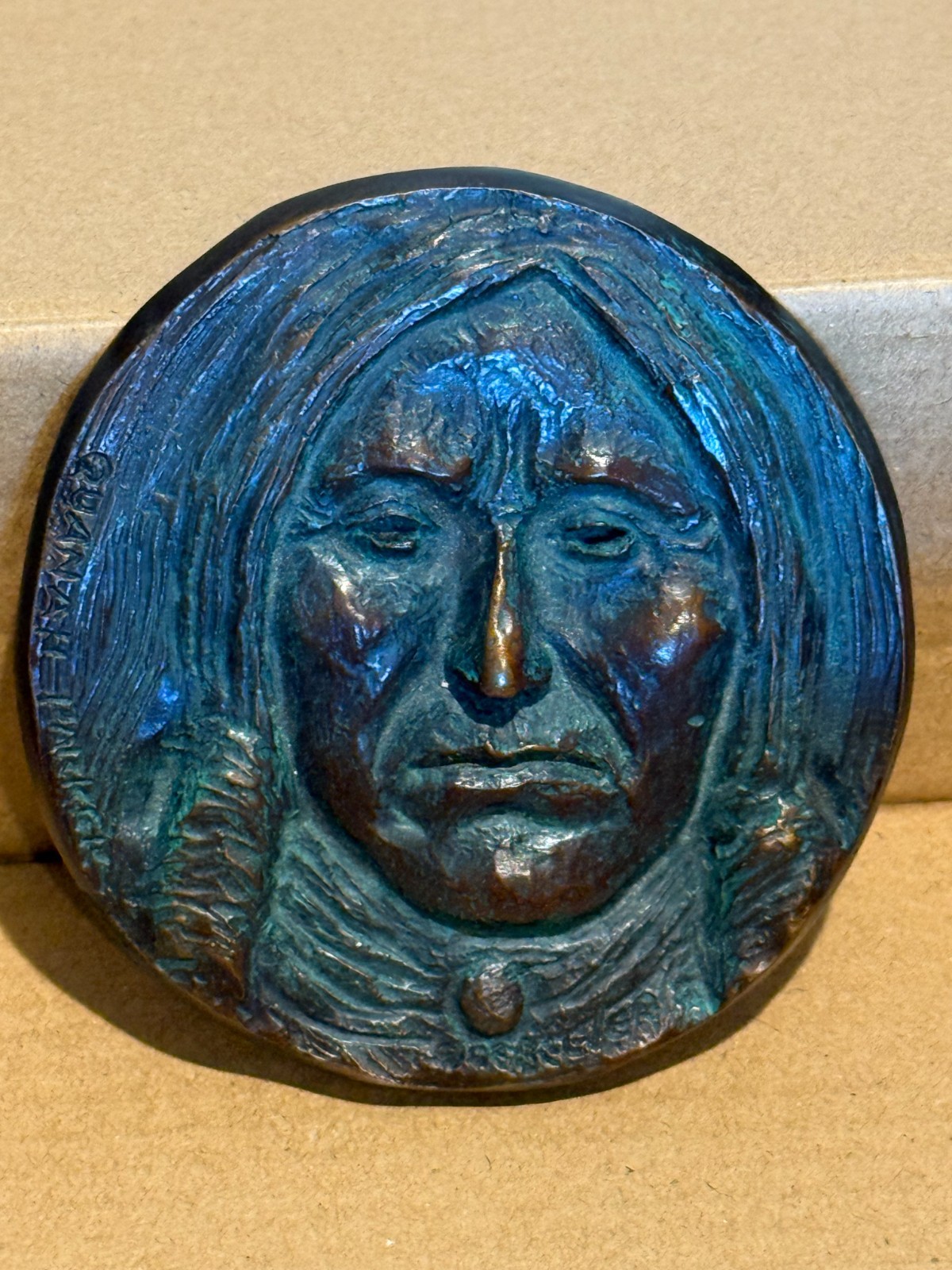 RARE Quanah Parker Bronze Medallion~ Artist: Joe Beeler along with Eddie Basha