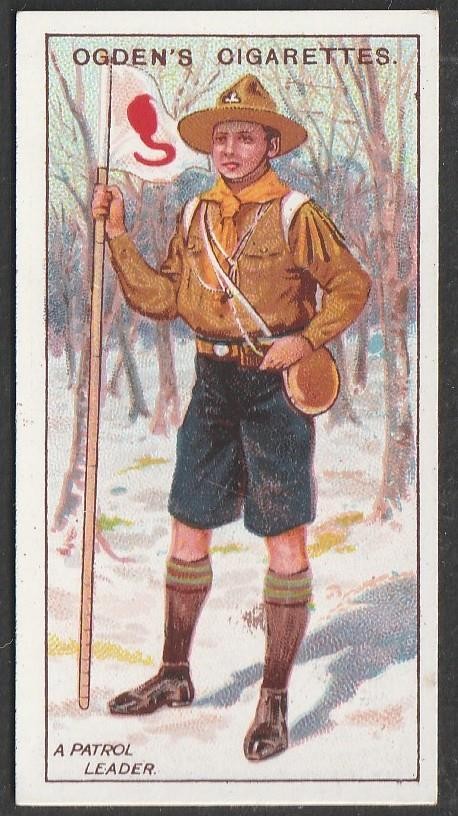 Ogden\'s, Boy Scouts, 1911, 1st Series, Blue Backs, No 02, A Patrol Leader