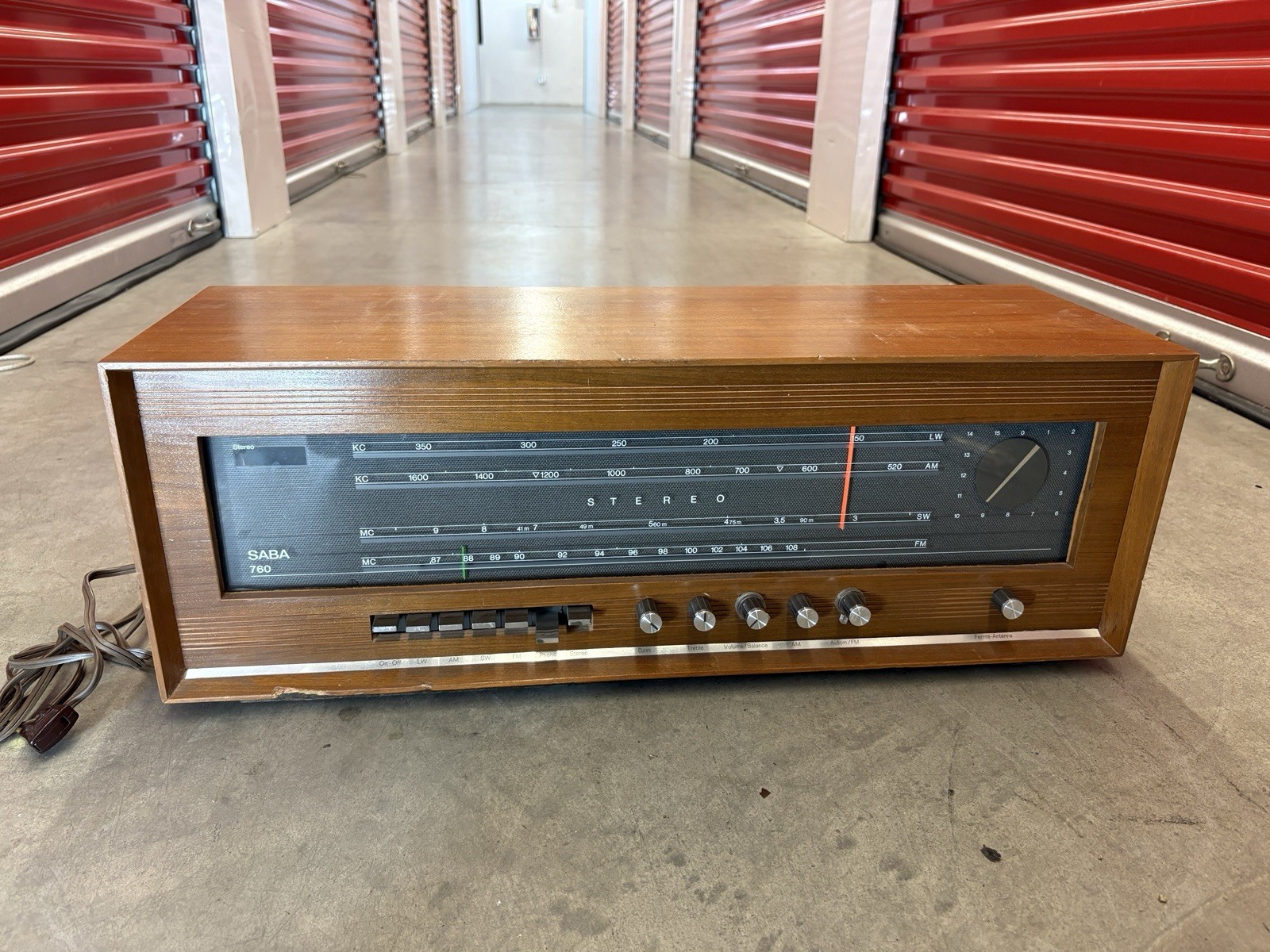 Vintage SABA 760 MCM Tube Stereo Radio Receiver West Germany 