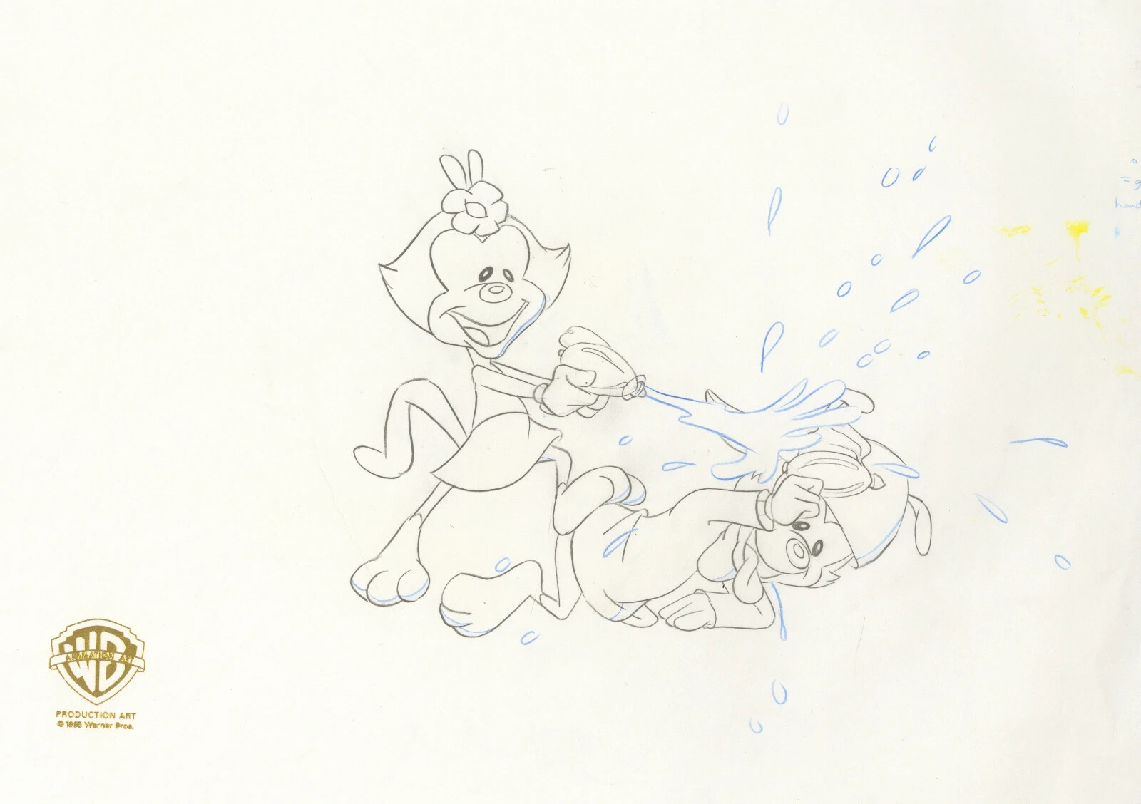 Animaniacs-Wakko and Dot-Original Production Drawing