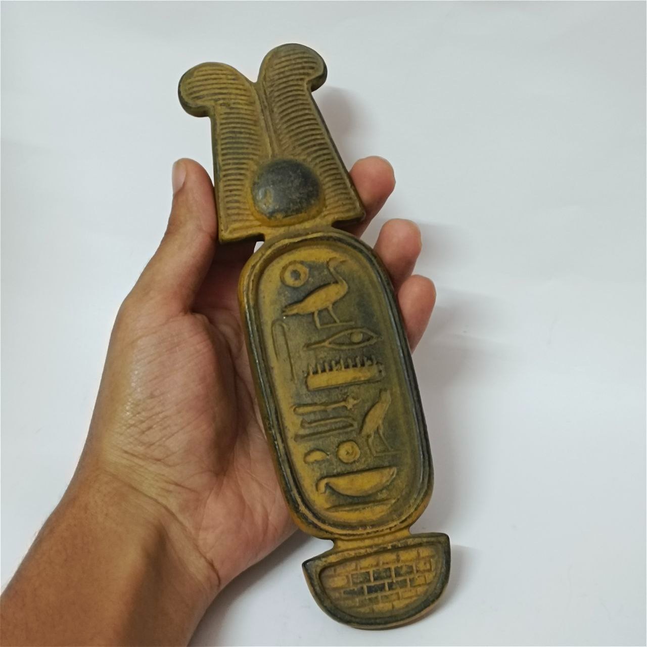 Ancient Style Egyptian Stone Cartouche Pharaoh Hieroglyphic Handmade Collectible