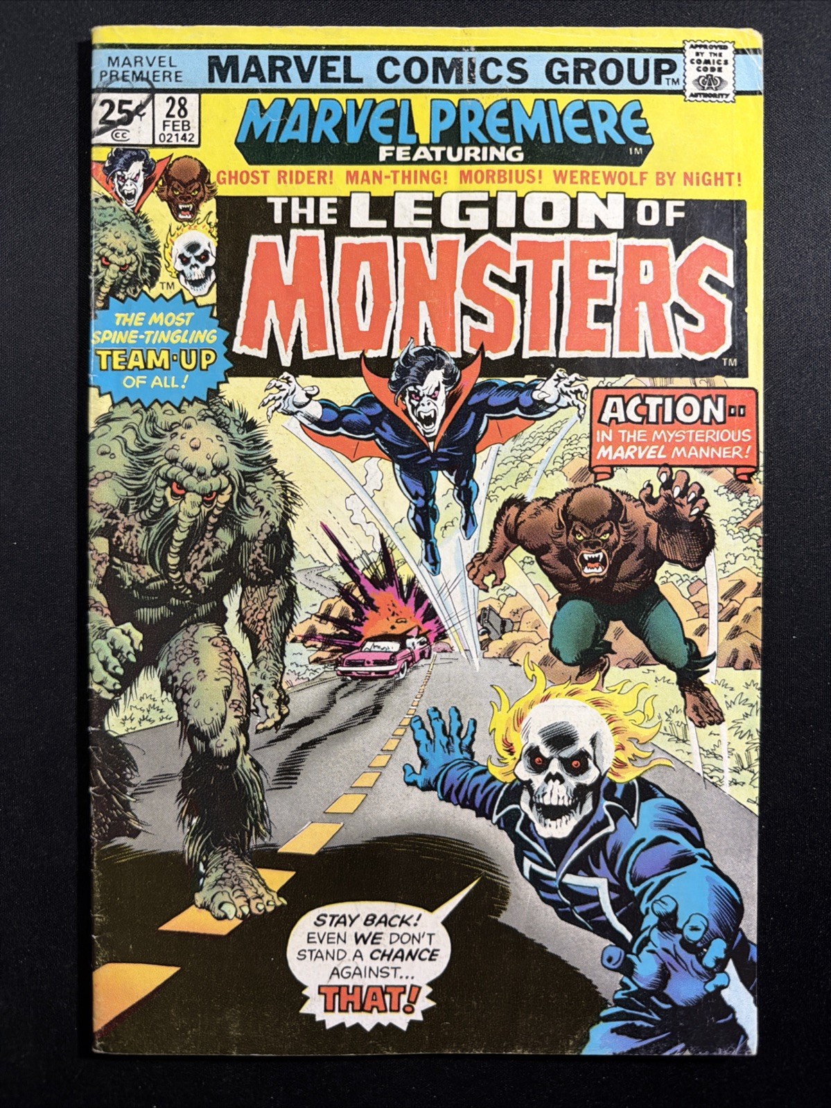 MARVEL PREMIERE #28 1976 Marvel Comics The Legion of Monsters VG- *A1