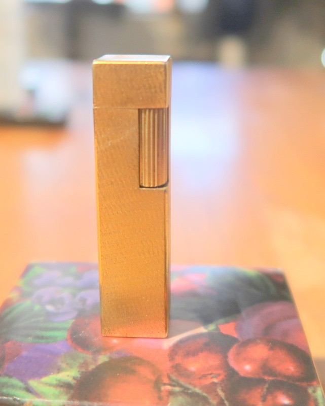 Rare Vintage Cube Cartier Lighter - 18k Yellow Gold Plated, Tested