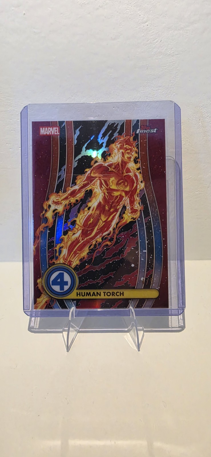 Topps 2026 Topps Finest Marvel Human Torch Base Set #003 Trading Card