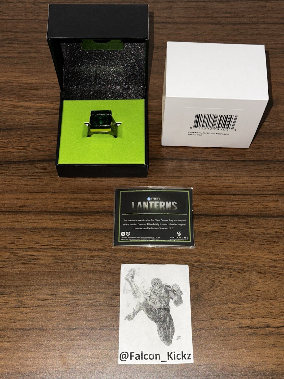 2026 DC SHOP GREEN LANTERN RING OFFICIAL PROP REPLICA LANTERNS SIZE 12 SHIPS NOW