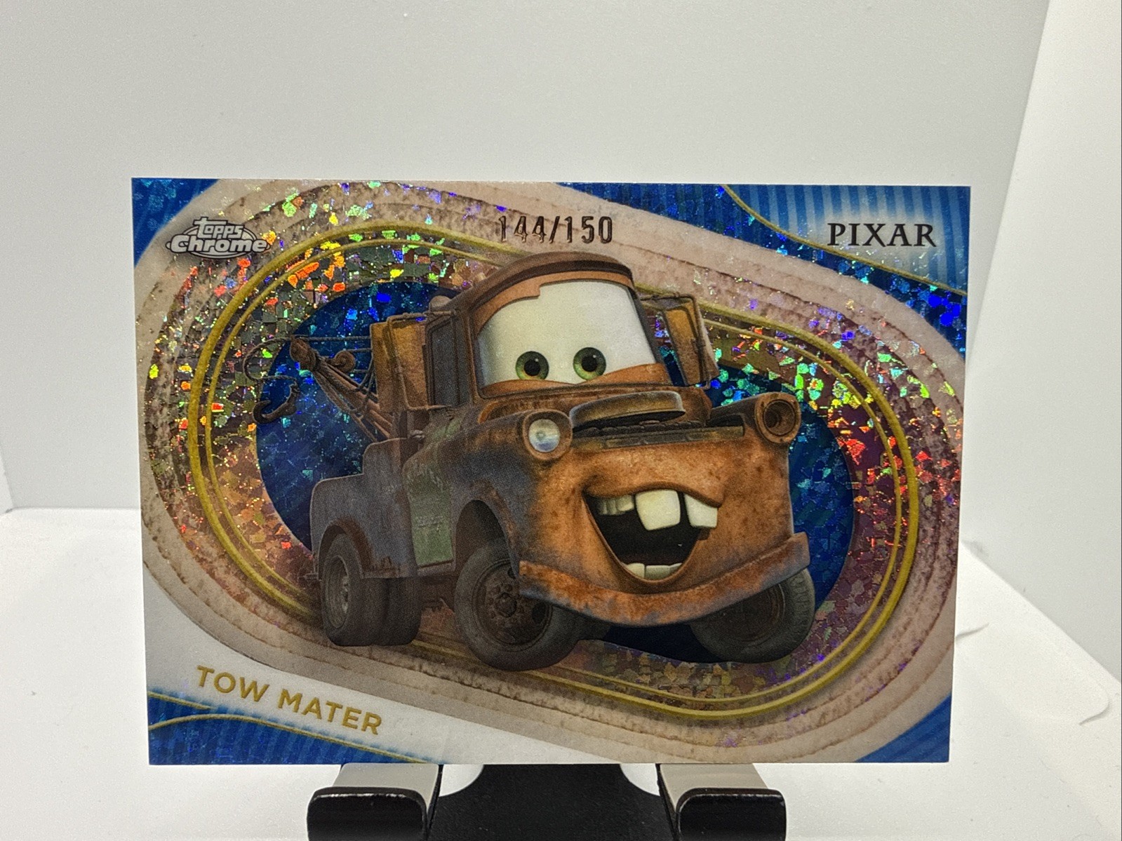 2025 Topps Chrome Disney TOW MATER Blue Diamond Refractor /150