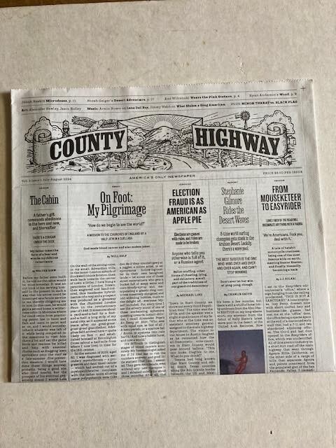 Volume 2 Issue 1 County Highway Newspaper-America's Only Newspaper NEW