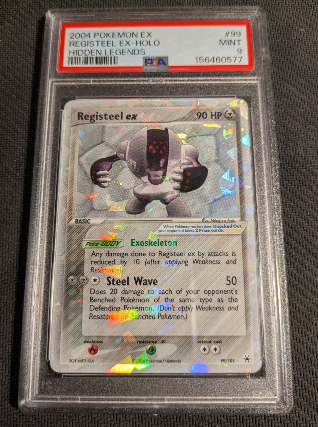 Pokémon Registeel EX 99/101 Hidden Legends Holo Rare PSA 9 Mint