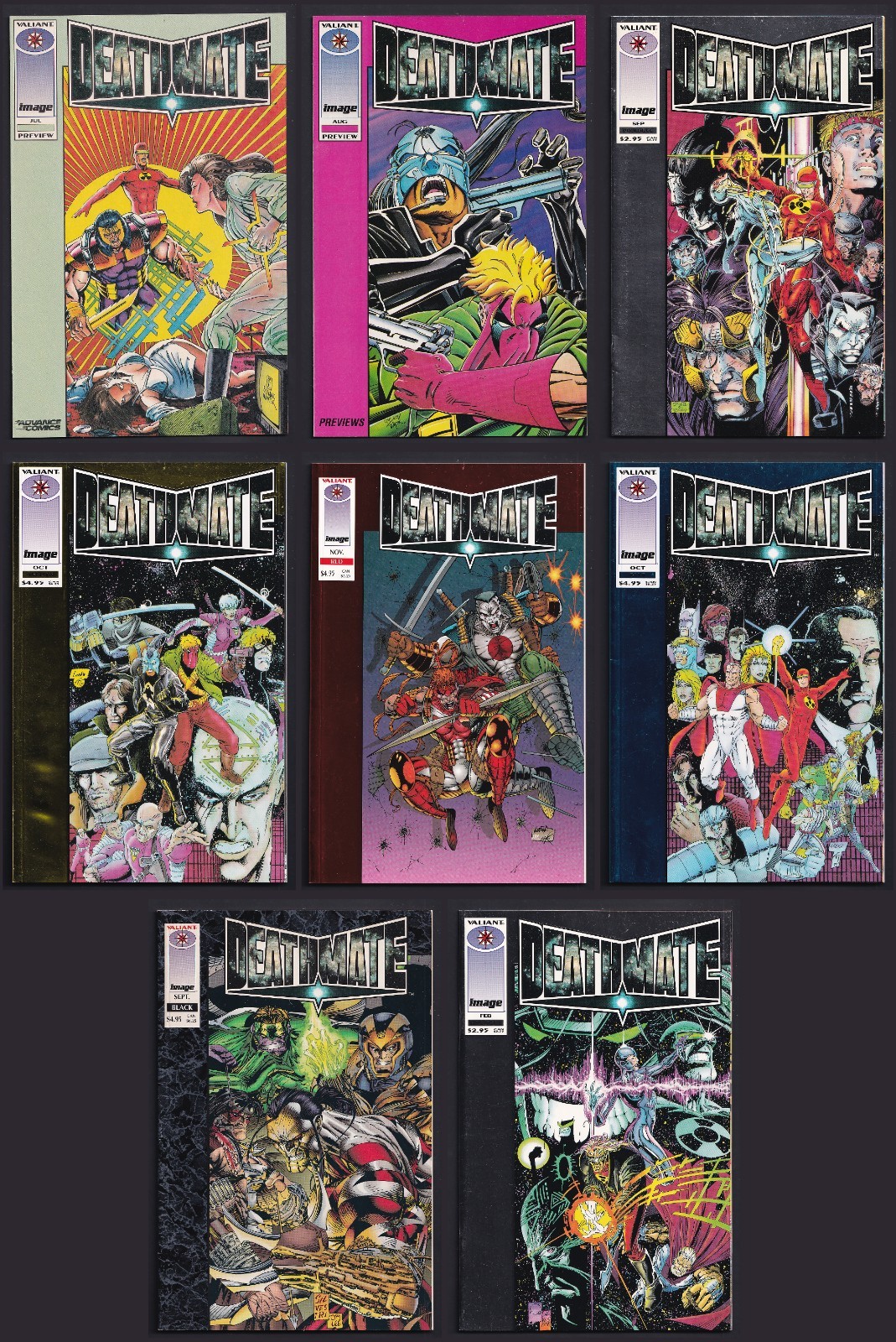 Deathmate complete series + Green & Pink Previews 1st Gen 13
