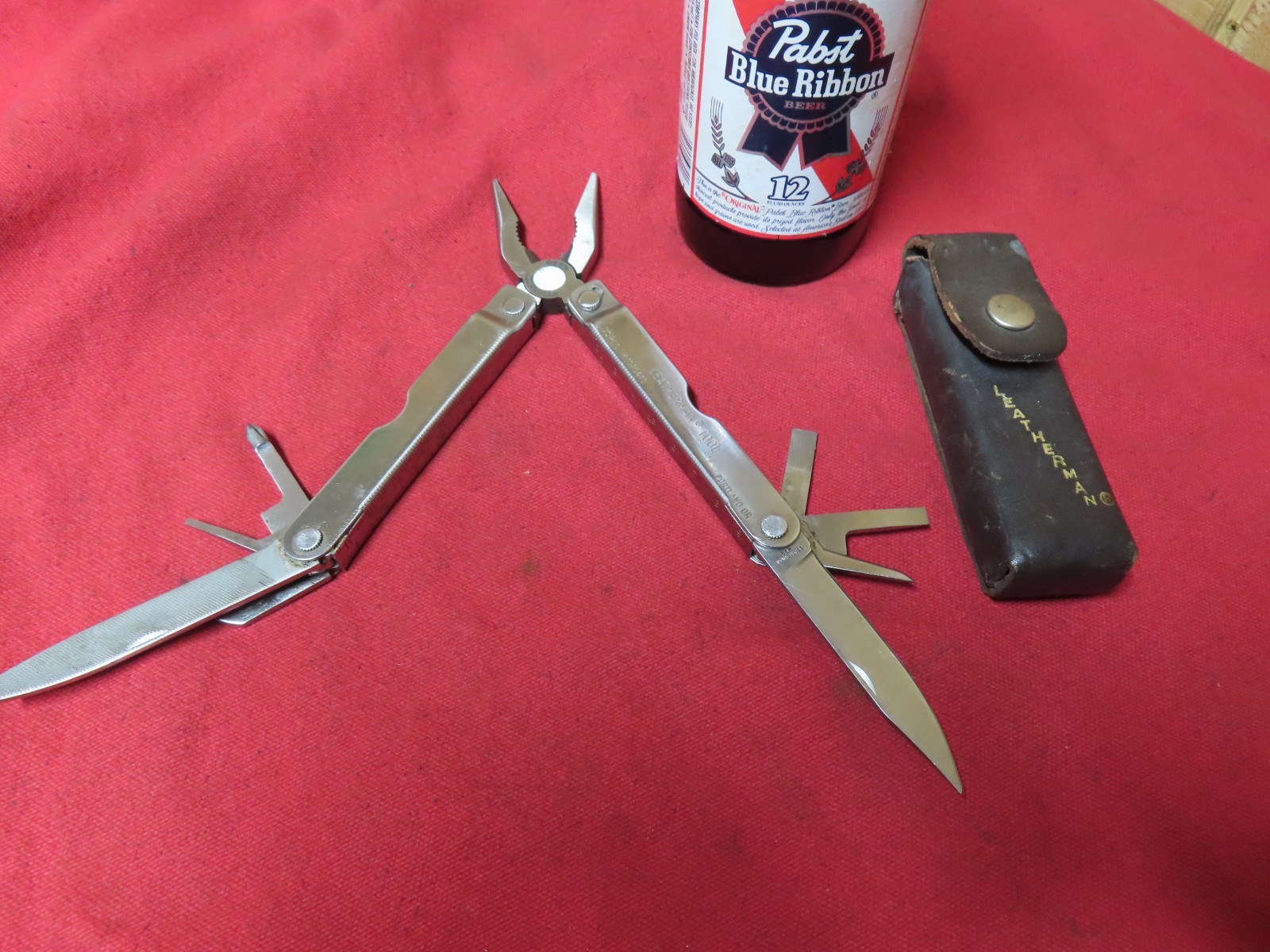 Vtg Leatherman PST Multi Tool,Pre-1992,Case,file,Longnose,USA~GD+🤠LM3.26.26R
